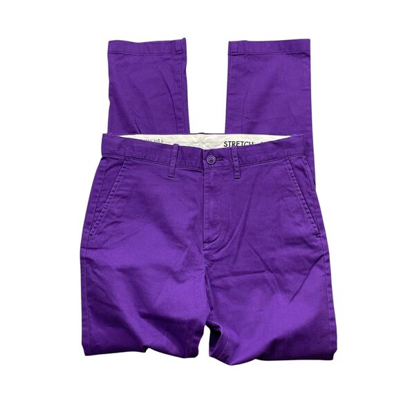 Crewcuts Other - Crewcuts‎ 16 Reimagined Adjustable Waist Pockets Deep Purple Cotton Blend